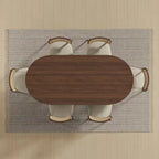 Nordic Style Solid Wood Oval Dining Table - Perfect for 6 People Gatherings 67 - 67*34*30