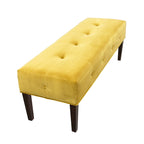 Transitional Tufted Upholstered Indoor Living Room Bench