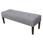 Transitional Tufted Upholstered Indoor Living Room Bench
