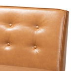 Faux Leather Dining Nook Banquette Set - 2 Benches, Mid-Century
