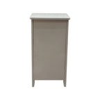 Solid Wood Acacia and Seagrass Accent Cabinet with Drawer