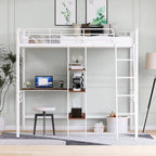 Twin Size Metal Loft Bed Twin Size Metal Loft Bed