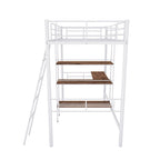 Twin Size Metal Loft Bed Twin Size Metal Loft Bed