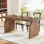 63-inches Retro Wood Dining Table for 4- 6 People