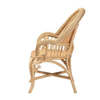 Bohemian Natural Rattan Accent Chair - Handcrafted