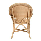Bohemian Natural Rattan Accent Chair - Handcrafted