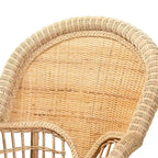 Bohemian Natural Rattan Accent Chair - Handcrafted