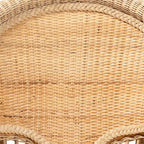 Bohemian Natural Rattan Accent Chair - Handcrafted