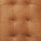 Full Grain Italian Leather Tufted Wall-Mounted Headboard