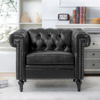 PU Leather Accent Chairs Living Room Arm Chairs