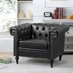PU Leather Accent Chairs Living Room Arm Chairs