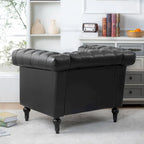 PU Leather Accent Chairs Living Room Arm Chairs