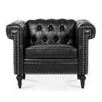 PU Leather Accent Chairs Living Room Arm Chairs