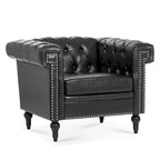 PU Leather Accent Chairs Living Room Arm Chairs