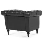 PU Leather Accent Chairs Living Room Arm Chairs