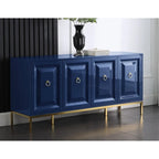 Best Master Furniture 65-in. Lacquered 4-door 1-drawer Sideboard