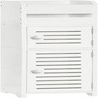 Small Bathroom Storage Cabinet with Door - 7.9D x 7.9W x 30.7H