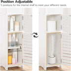 Small Bathroom Storage Cabinet with Door - 7.9D x 7.9W x 30.7H