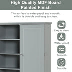 Bathroom Storage Cabinet Tall Floor Storage Cabinet with Two Doors and Drawers, Adjustable Shelf