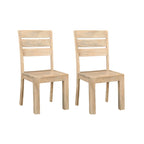 Solid Wood Dining Chairs, Set of 2