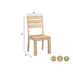 Solid Wood Dining Chairs, Set of 2